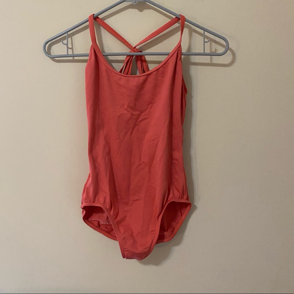 MOTIONWEAR Salmon Strappy Camisole Ballet Leotard